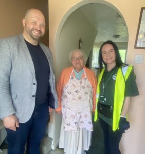 MP Peter Lamb with Emma and Client