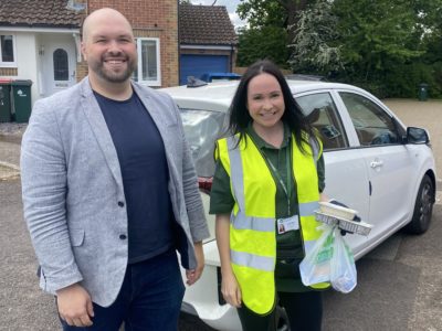 MP Peter Lamb with HILS CTM Emma